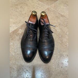 Men’s Polo Ralph Lauren Black Cap Toe Dress shoe